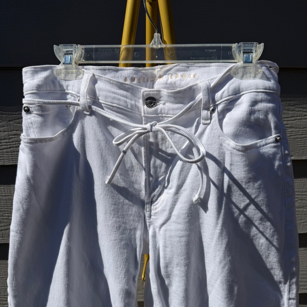 American Eagle Outfitters White Wide Leg Pants - Picture 9 of 12